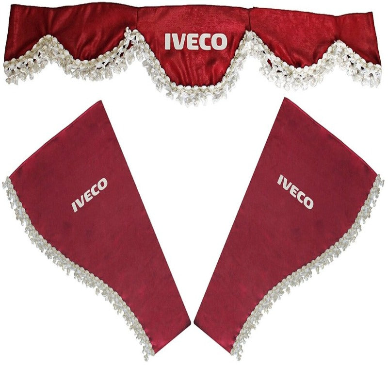 IVECO- Декоративни пердета с пискюли 5 цвята