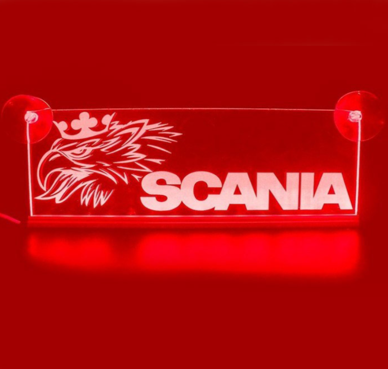 SCANIA - LED табела орел+надпис 25см